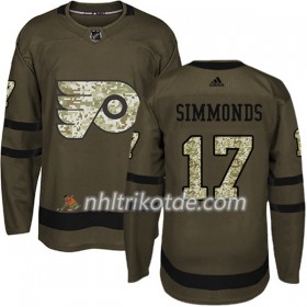 Philadelphia Flyers Trikot Wayne Simmonds 17 Adidas 2017-2018 Camo Grün Authentic - Herren